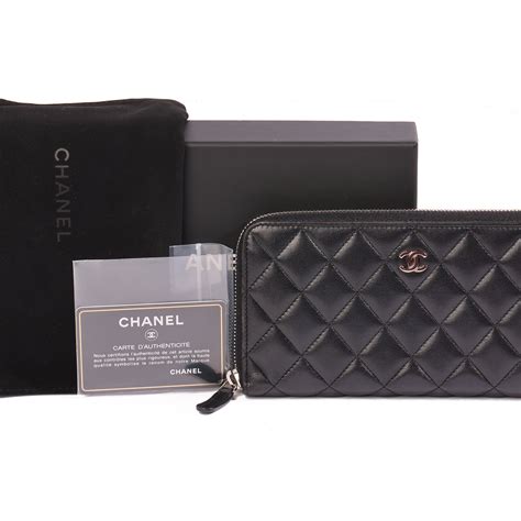 chanel classic small wallet|chanel classic long zipped wallet.